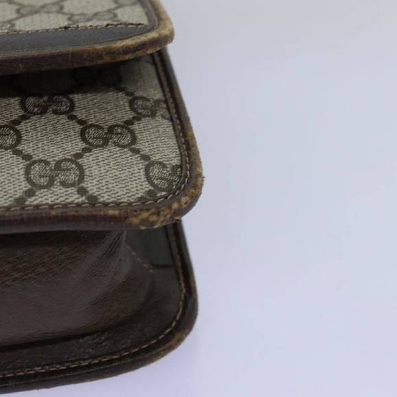 GUCCI GG Supreme Web Sherry Line Shoulder Bag PVC Beige Red Green Auth yk12734 - Picture 15 of 16